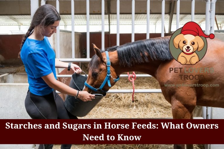 starches and sugars in horse feeds